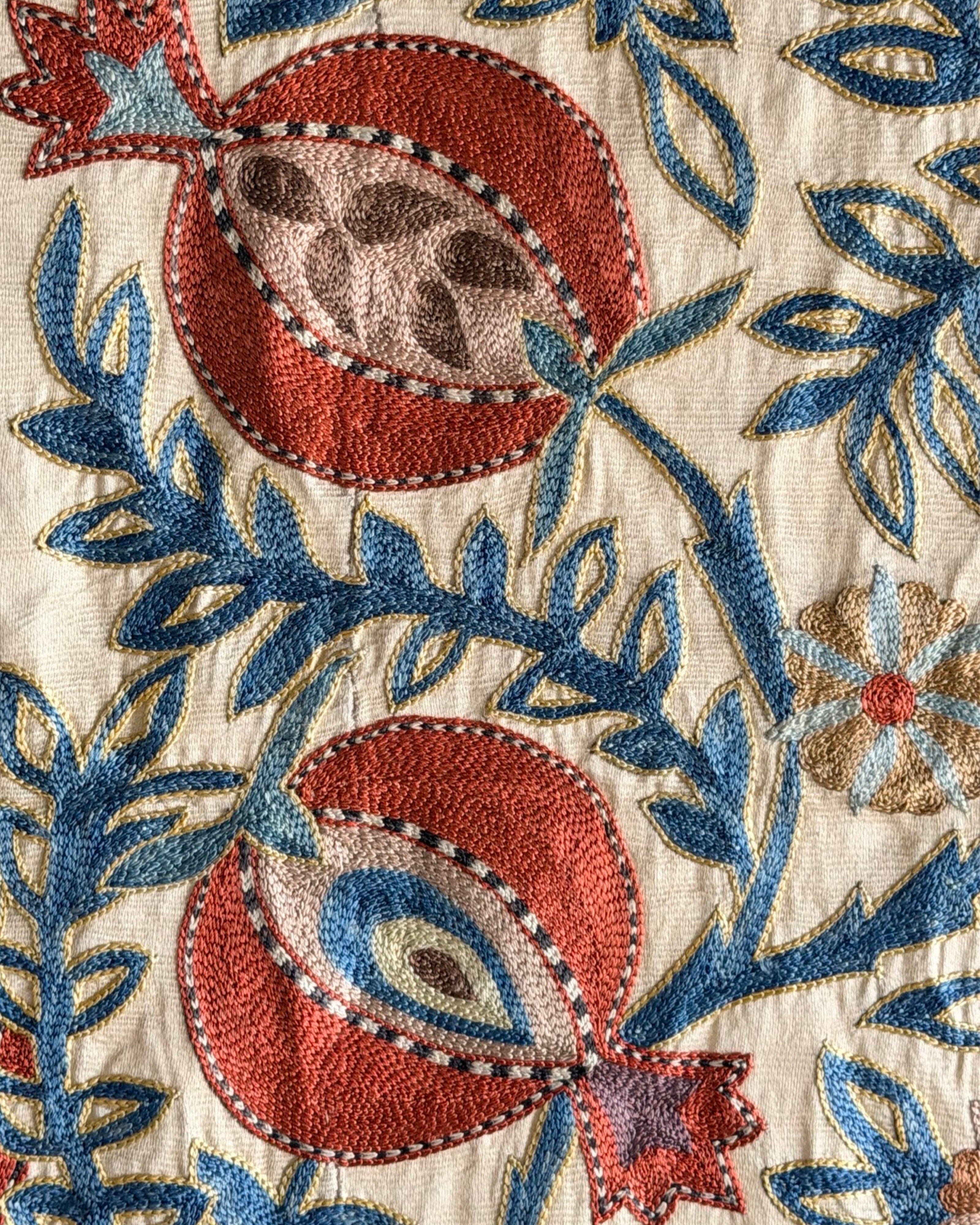 Hand Stitched Suzani (CSSU66826 | 62 x 79.5") Suzani Aziz Suzani 