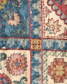 Hand Stitched Suzani (CSSU67826 | 64 x 98.5" ) Suzani Aziz Suzani 