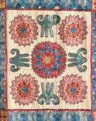 Hand Stitched Suzani (CSSU67826 | 64 x 98.5" ) Suzani Aziz Suzani 