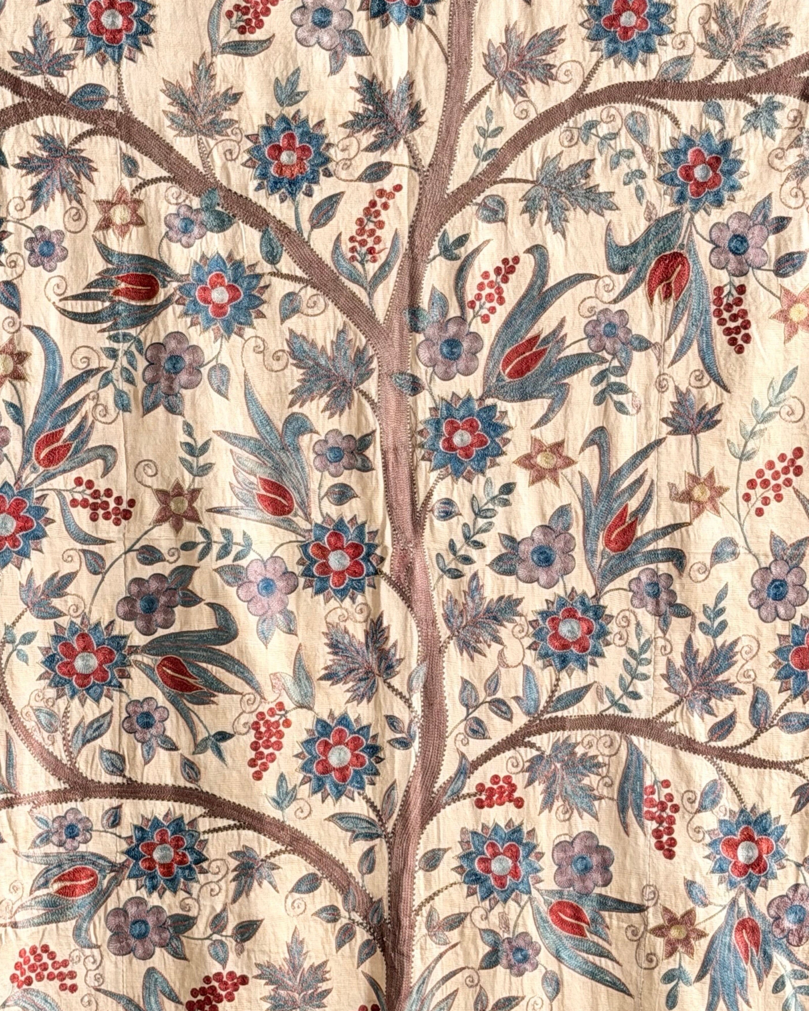 Hand Stitched Suzani (CSSU67926 | 67 x 99" ) Suzani Aziz Suzani 
