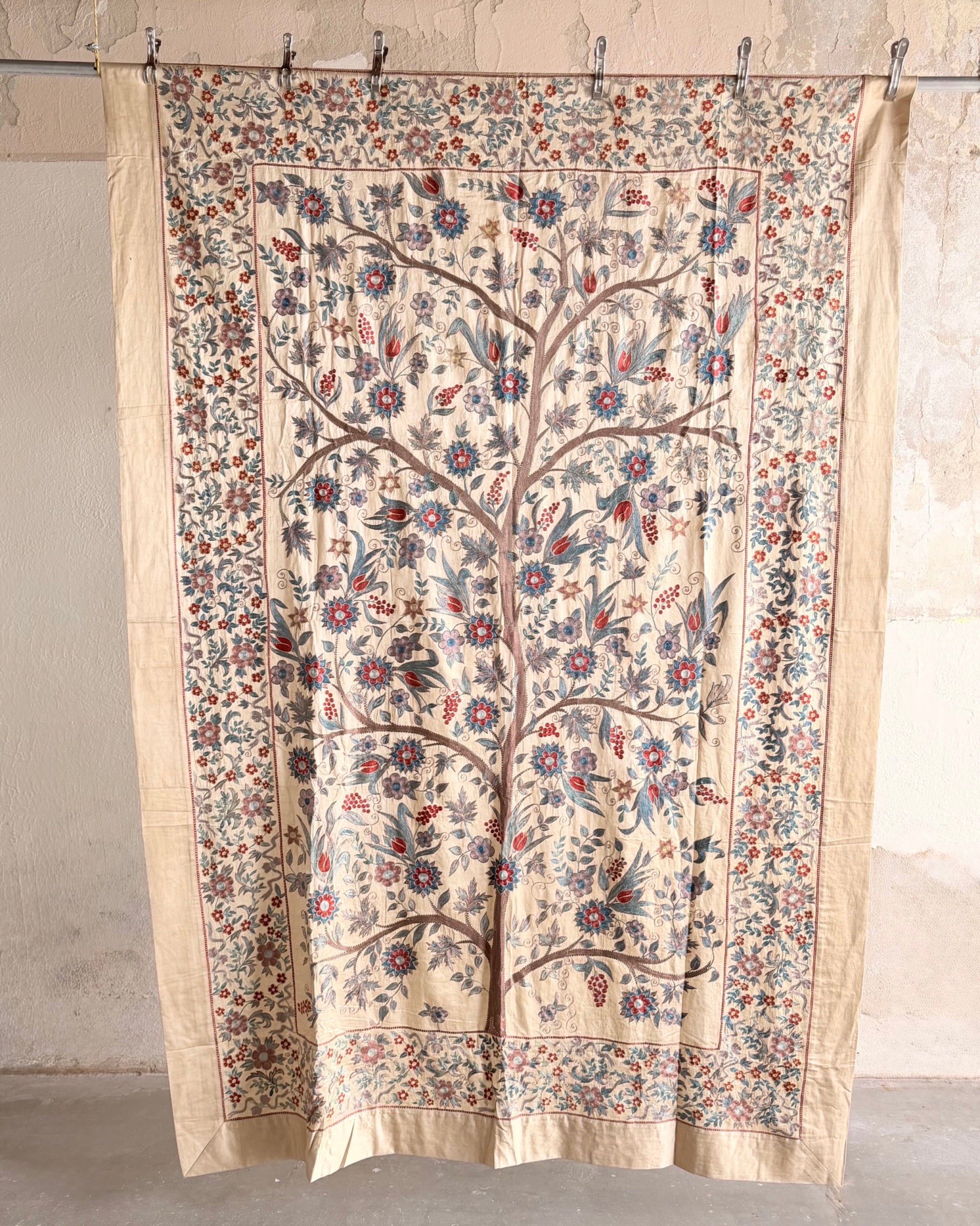 Hand Stitched Suzani (CSSU67926 | 67 x 99" ) Suzani Aziz Suzani 
