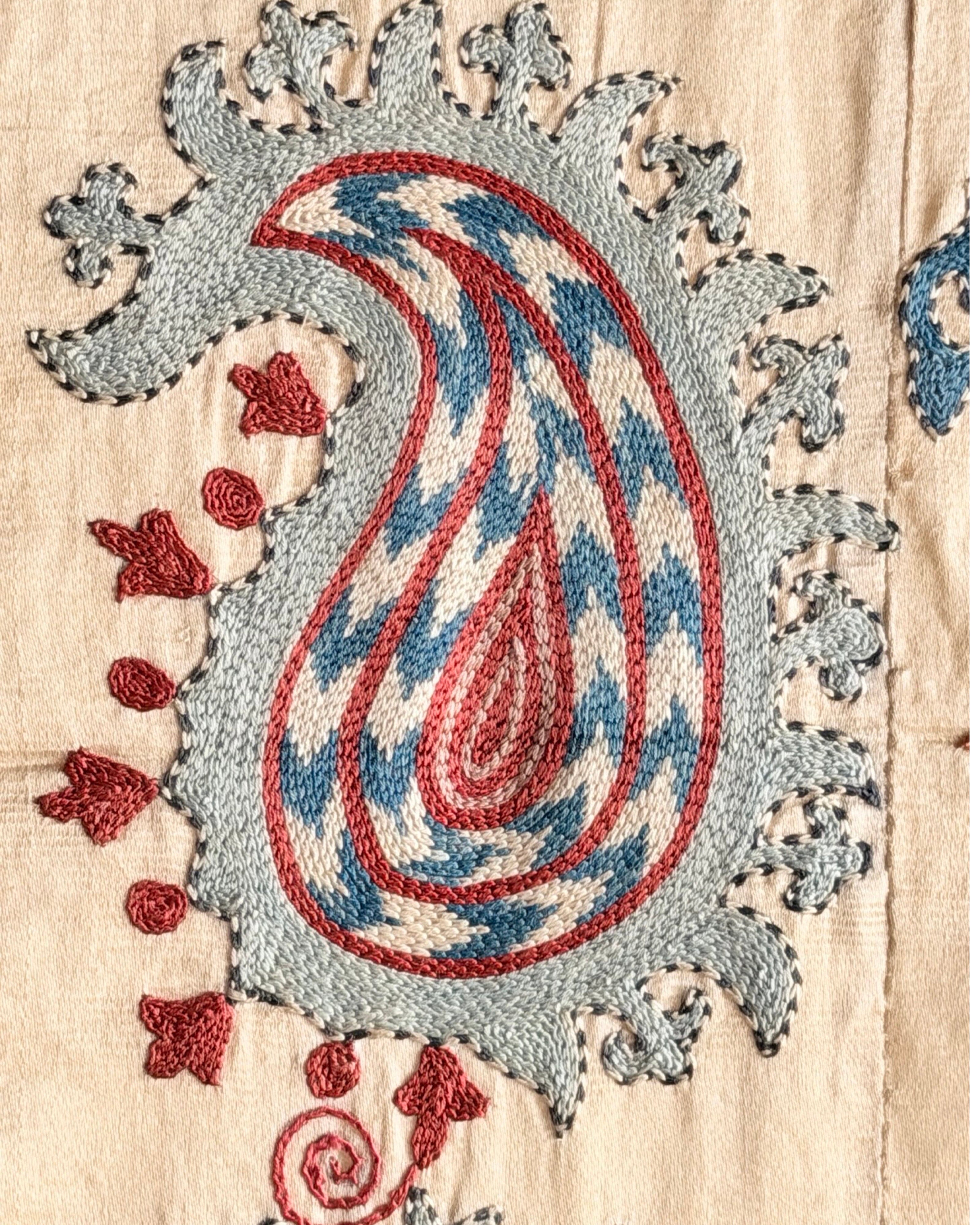 Hand Stitched Suzani (CSSU68426 | 61 x 78") Suzani Aziz Suzani 