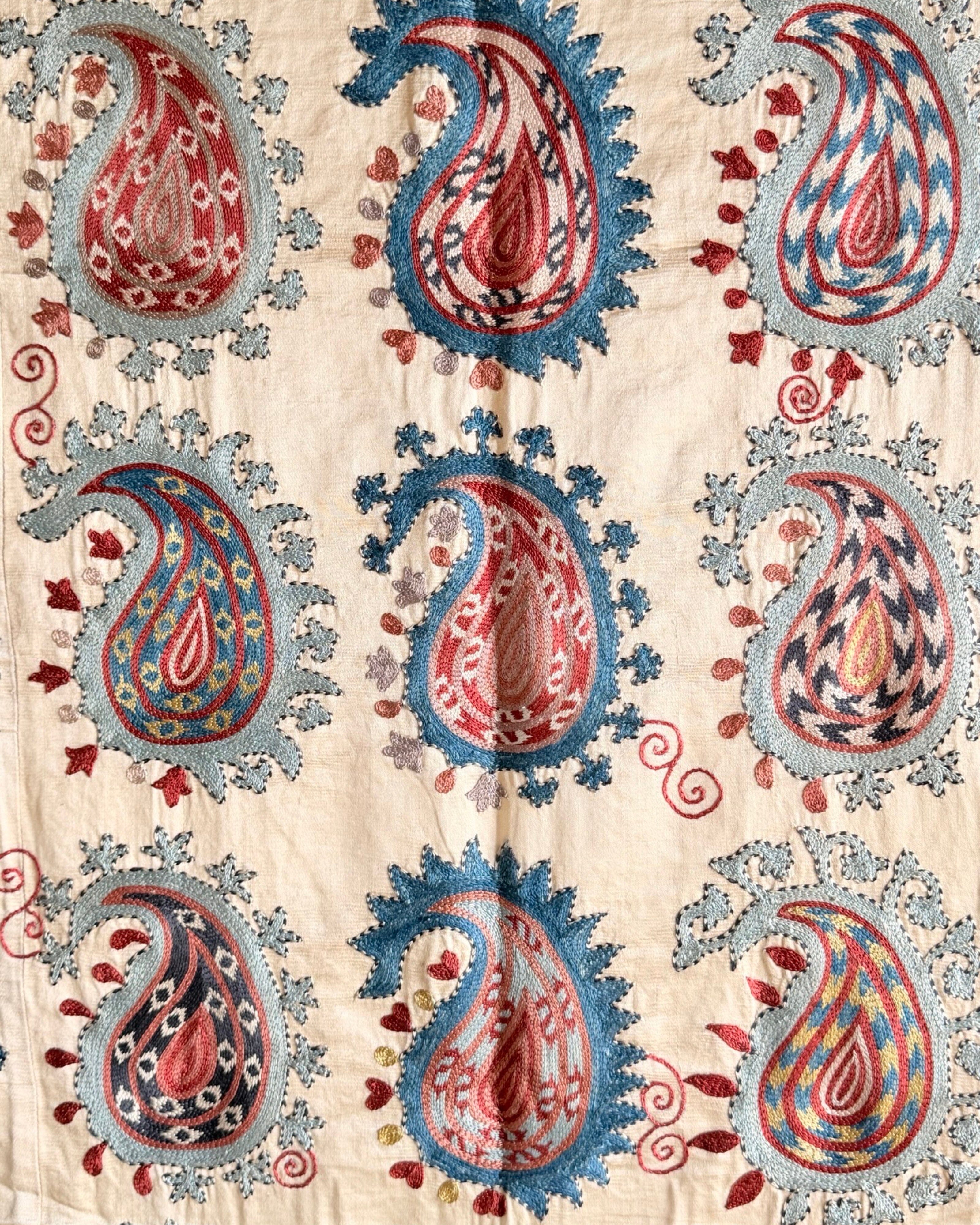 Hand Stitched Suzani (CSSU68426 | 61 x 78") Suzani Aziz Suzani 