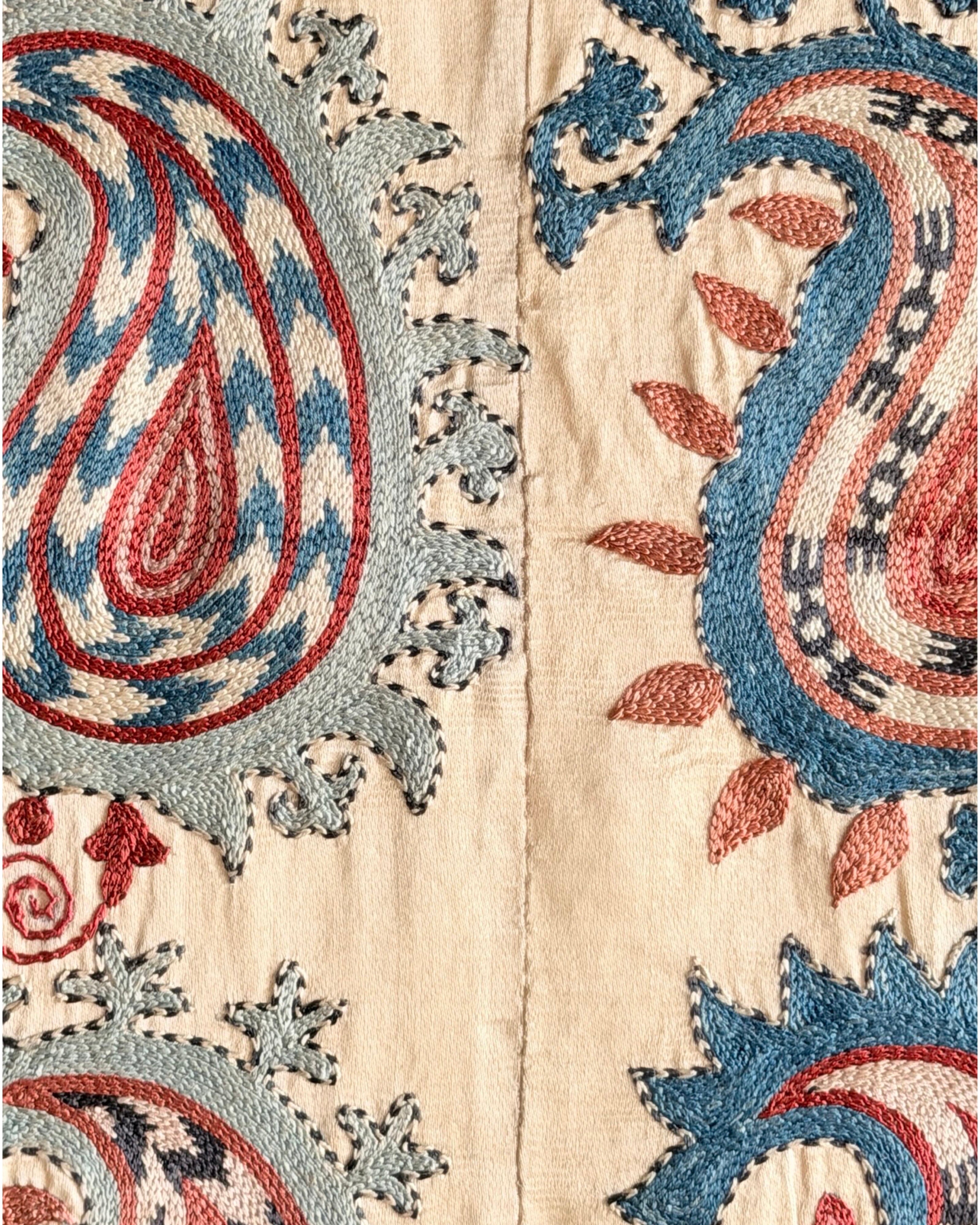 Hand Stitched Suzani (CSSU68426 | 61 x 78") Suzani Aziz Suzani 