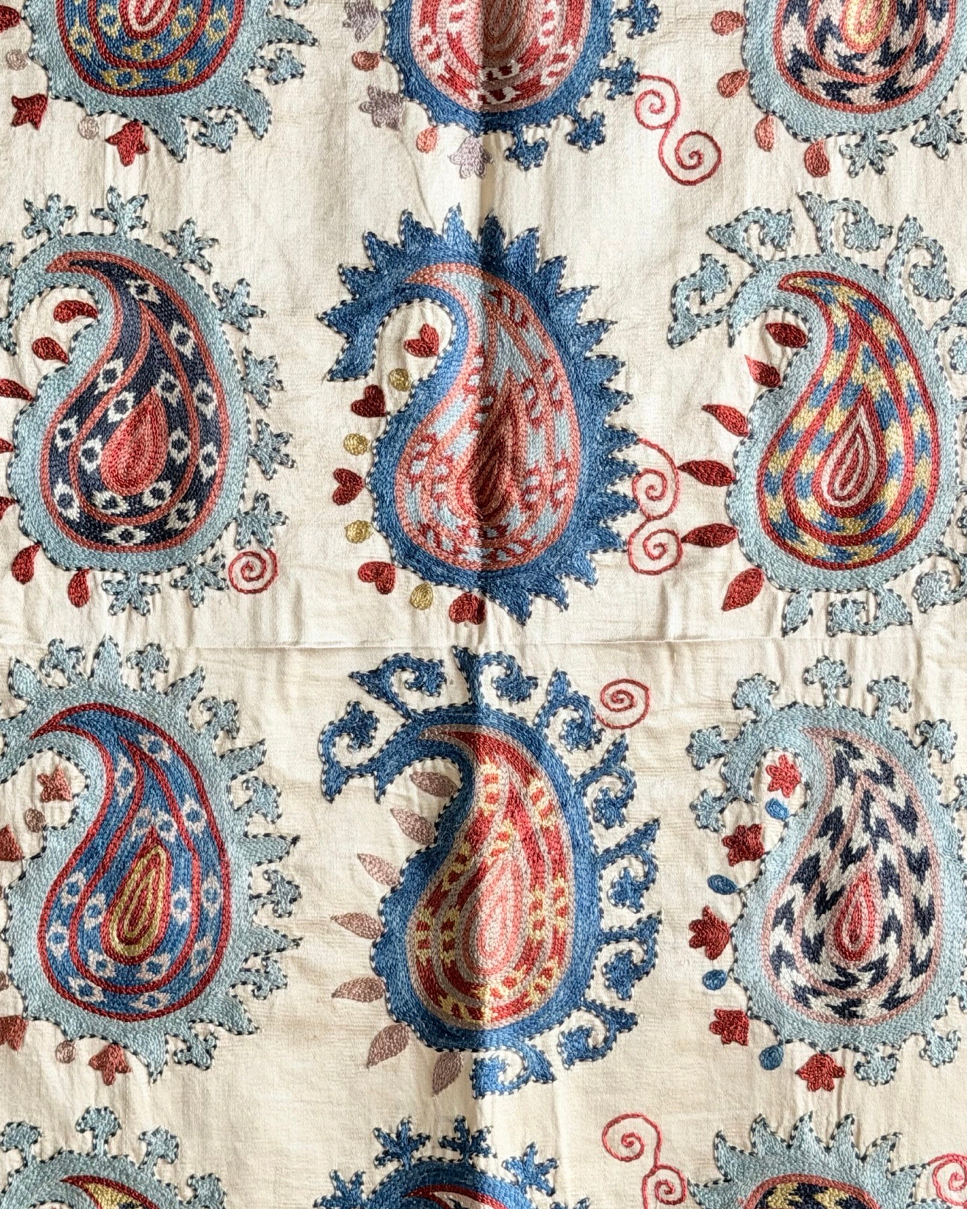 Hand Stitched Suzani (CSSU68426 | 61 x 78") Suzani Aziz Suzani 