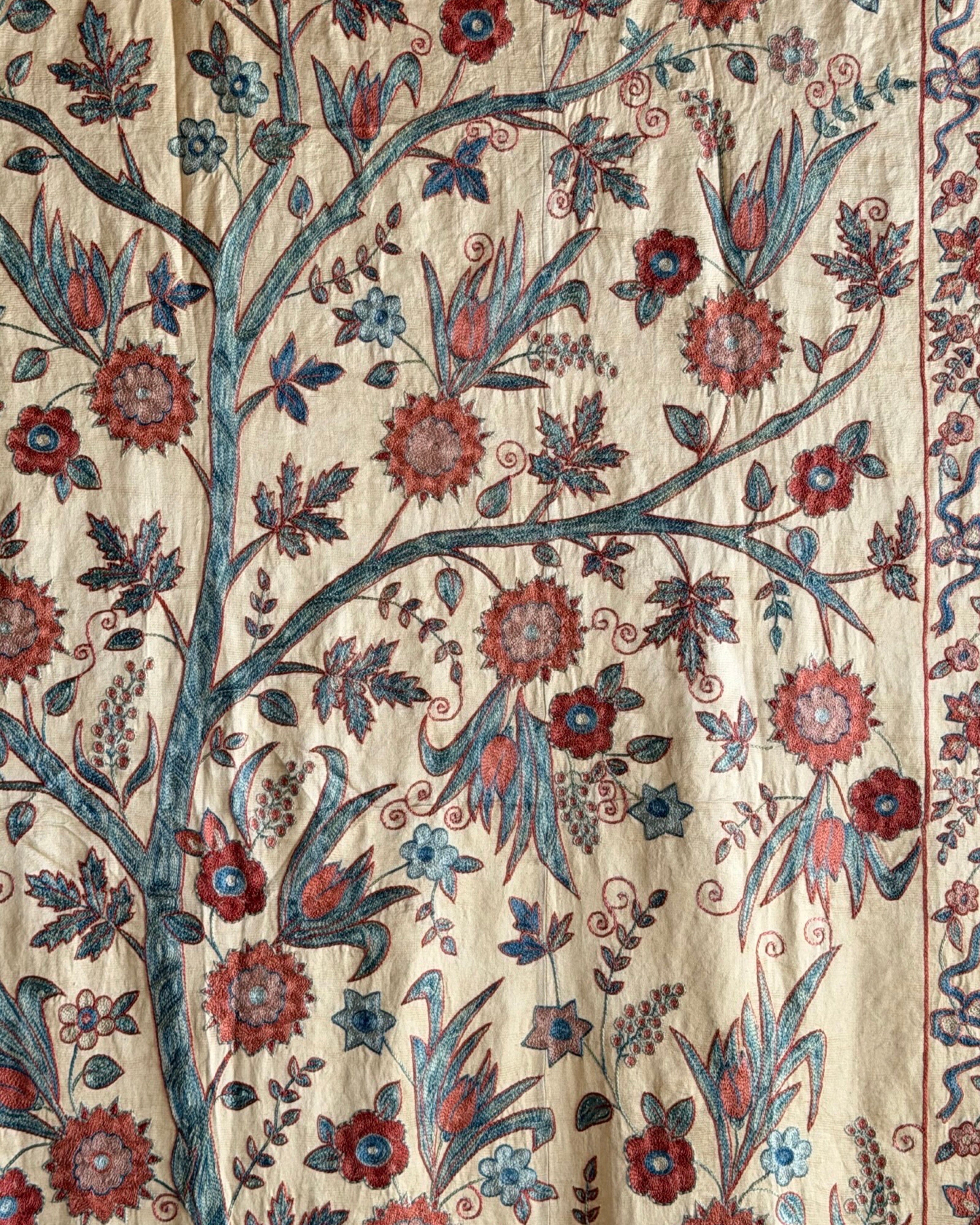 Hand Stitched Suzani (CSSU68926 | 61 x 84" ) Suzani Aziz Suzani 