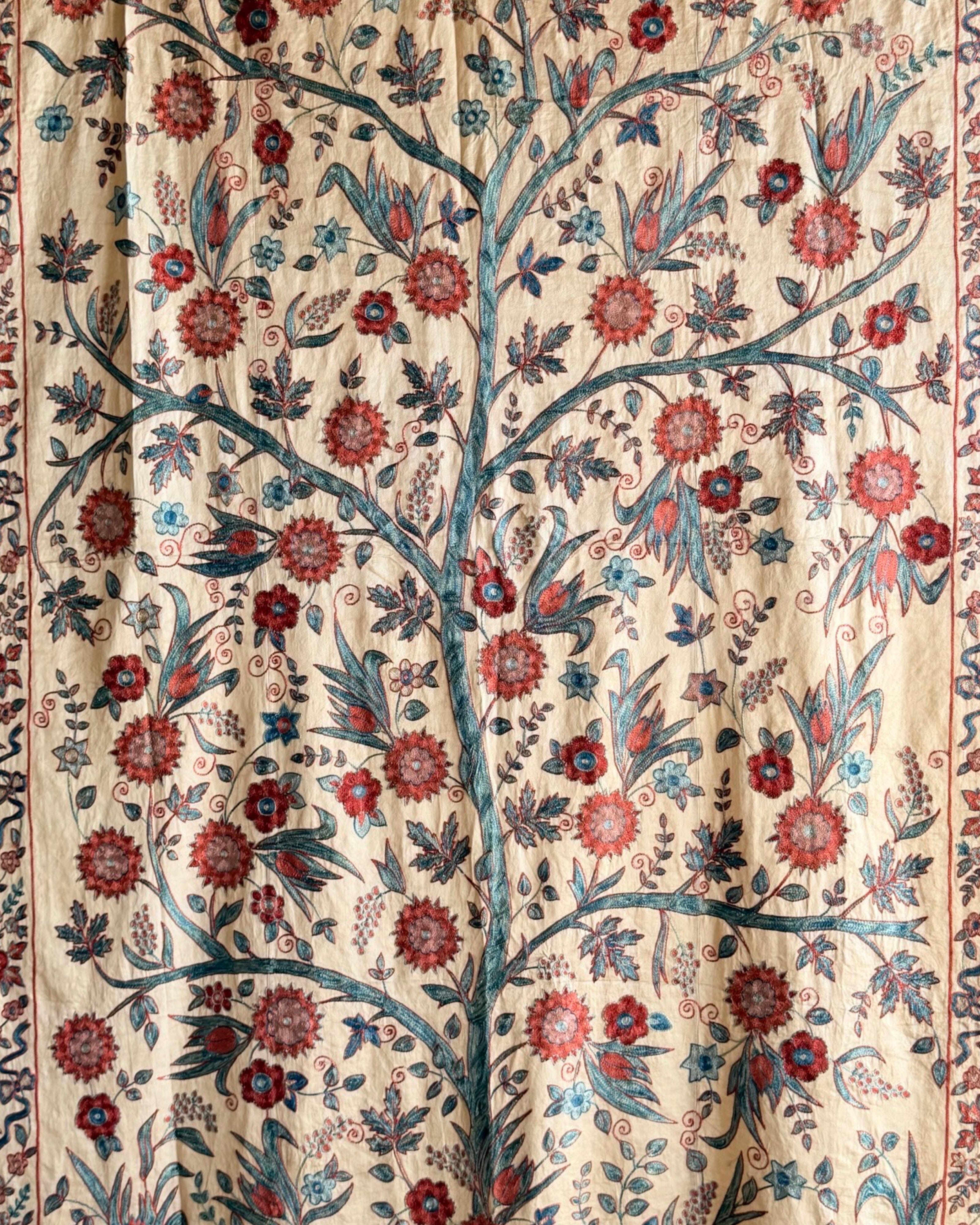 Hand Stitched Suzani (CSSU68926 | 61 x 84" ) Suzani Aziz Suzani 