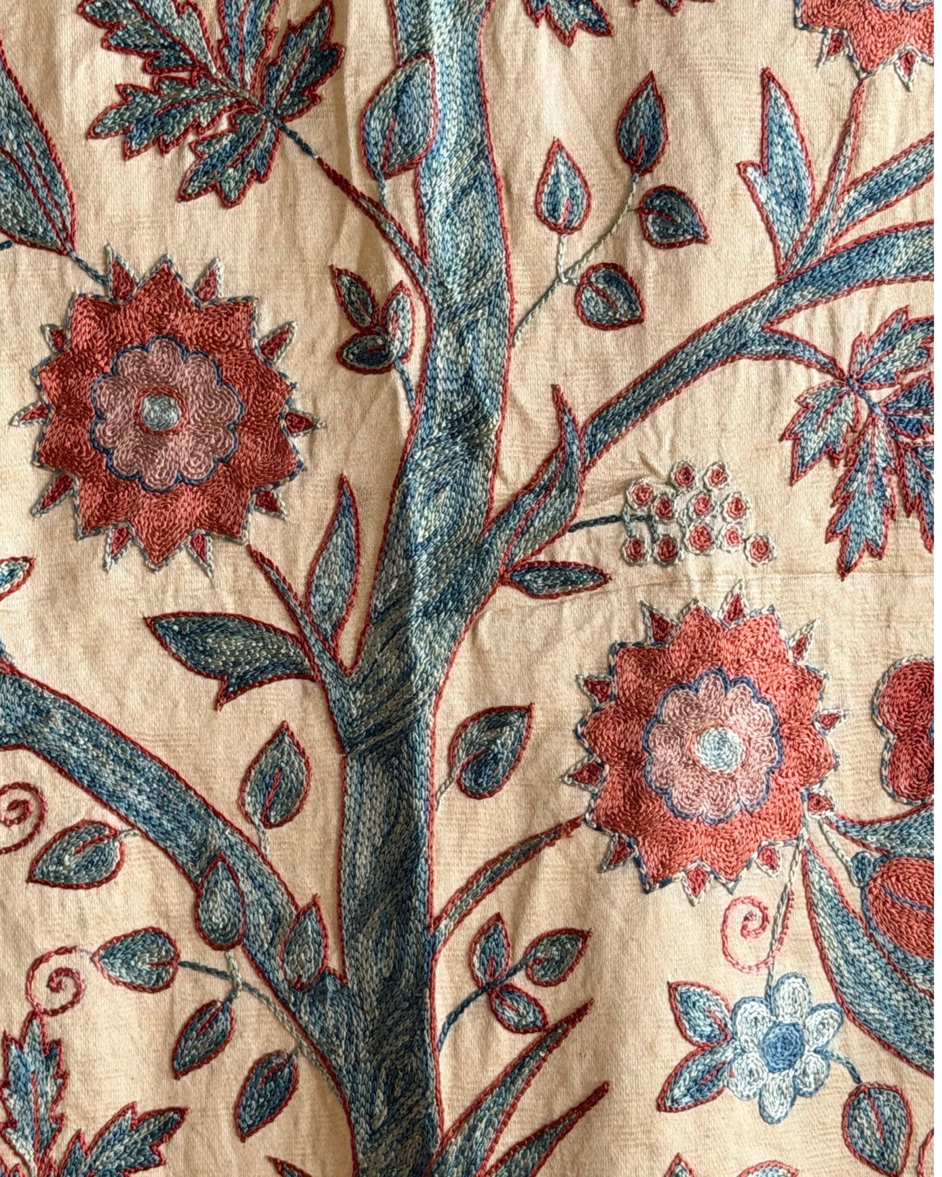 Hand Stitched Suzani (CSSU68926 | 61 x 84" ) Suzani Aziz Suzani 