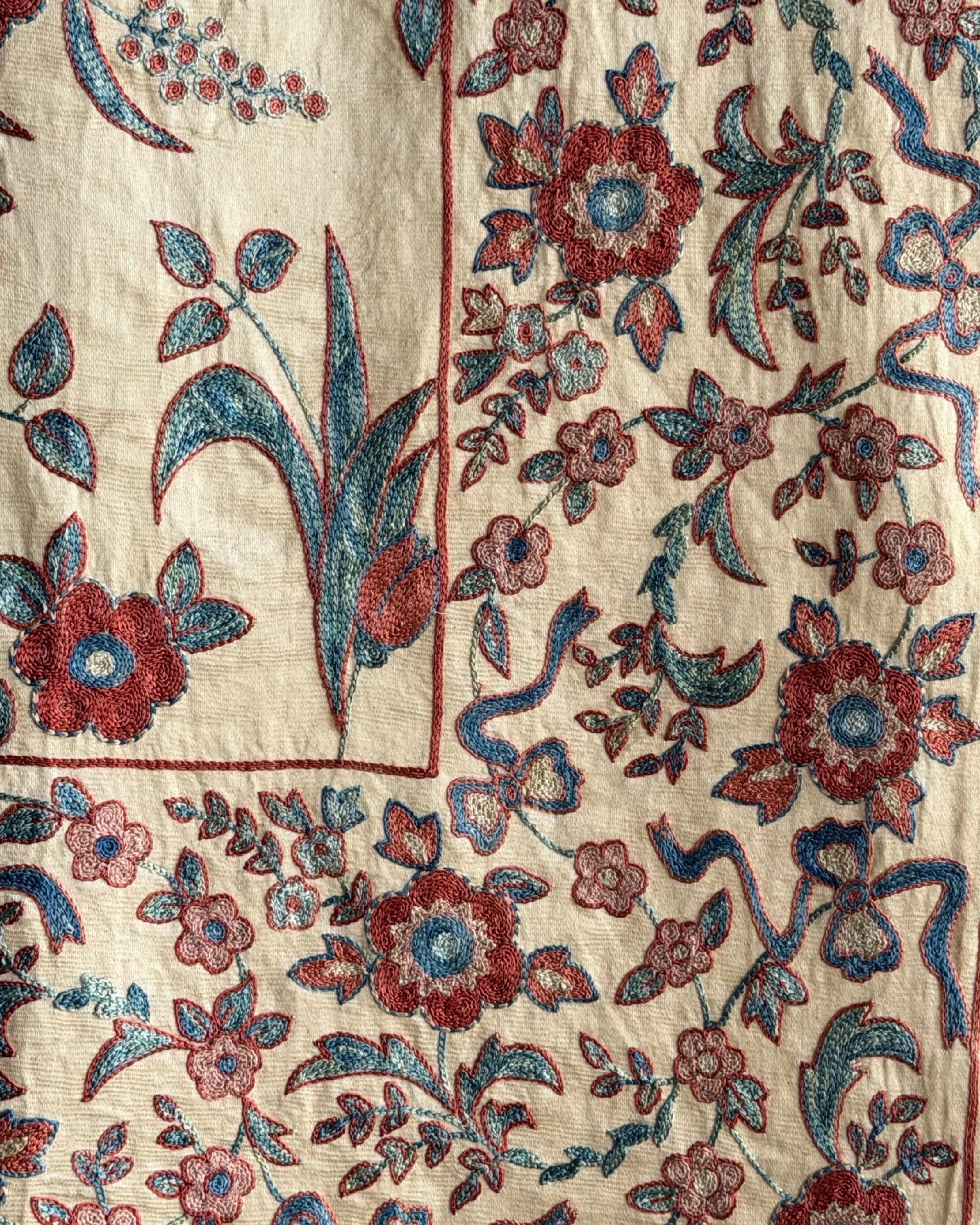 Hand Stitched Suzani (CSSU68926 | 61 x 84" ) Suzani Aziz Suzani 