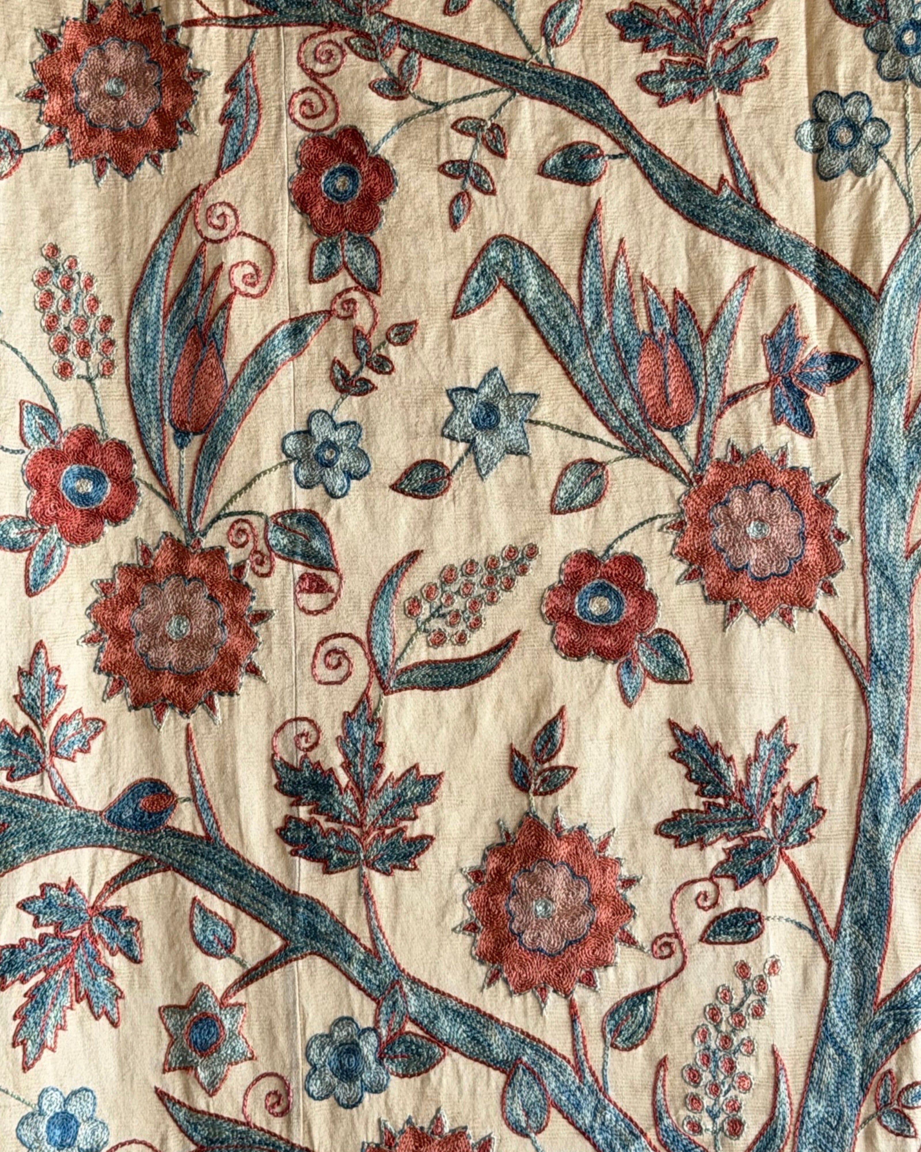 Hand Stitched Suzani (CSSU68926 | 61 x 84" ) Suzani Aziz Suzani 