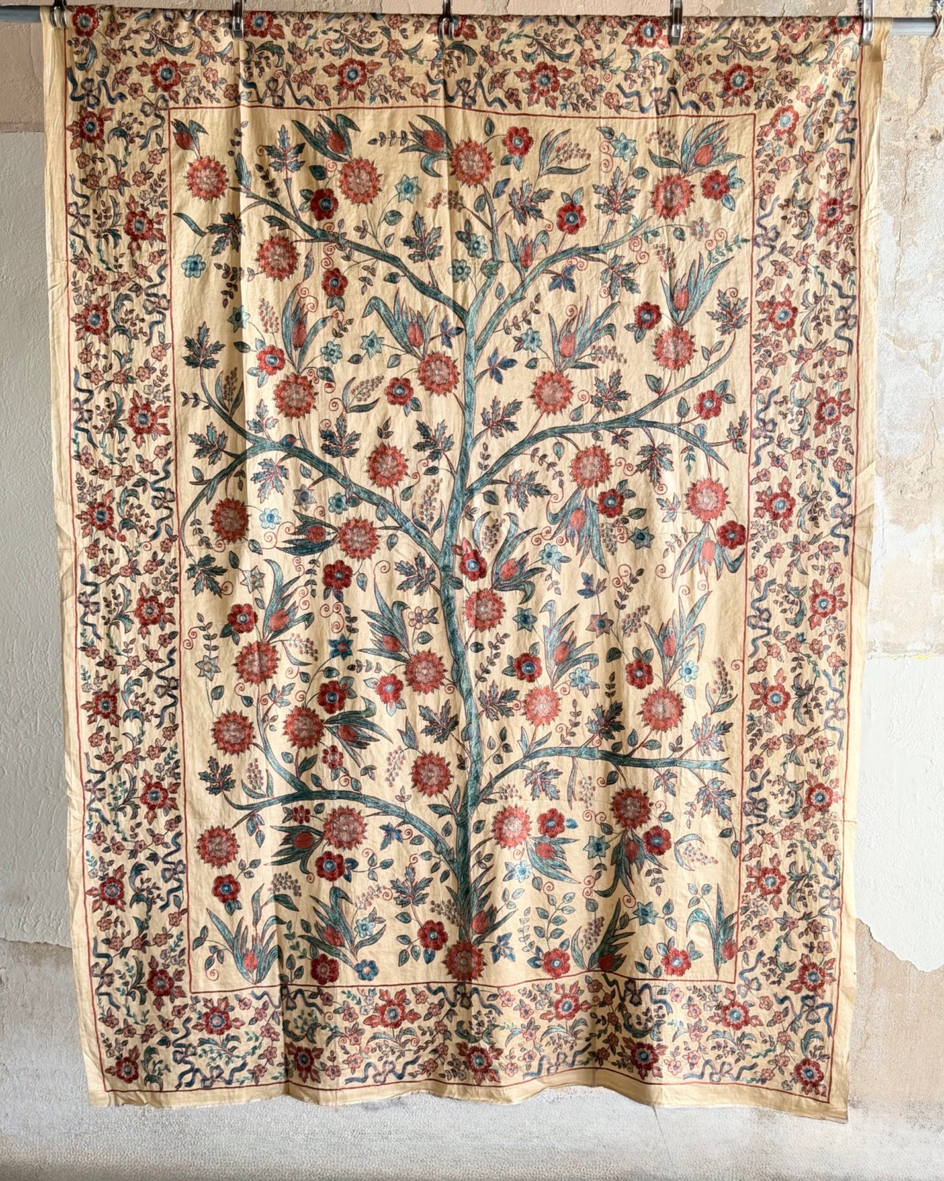 Hand Stitched Suzani (CSSU68926 | 61 x 84" ) Suzani Aziz Suzani 