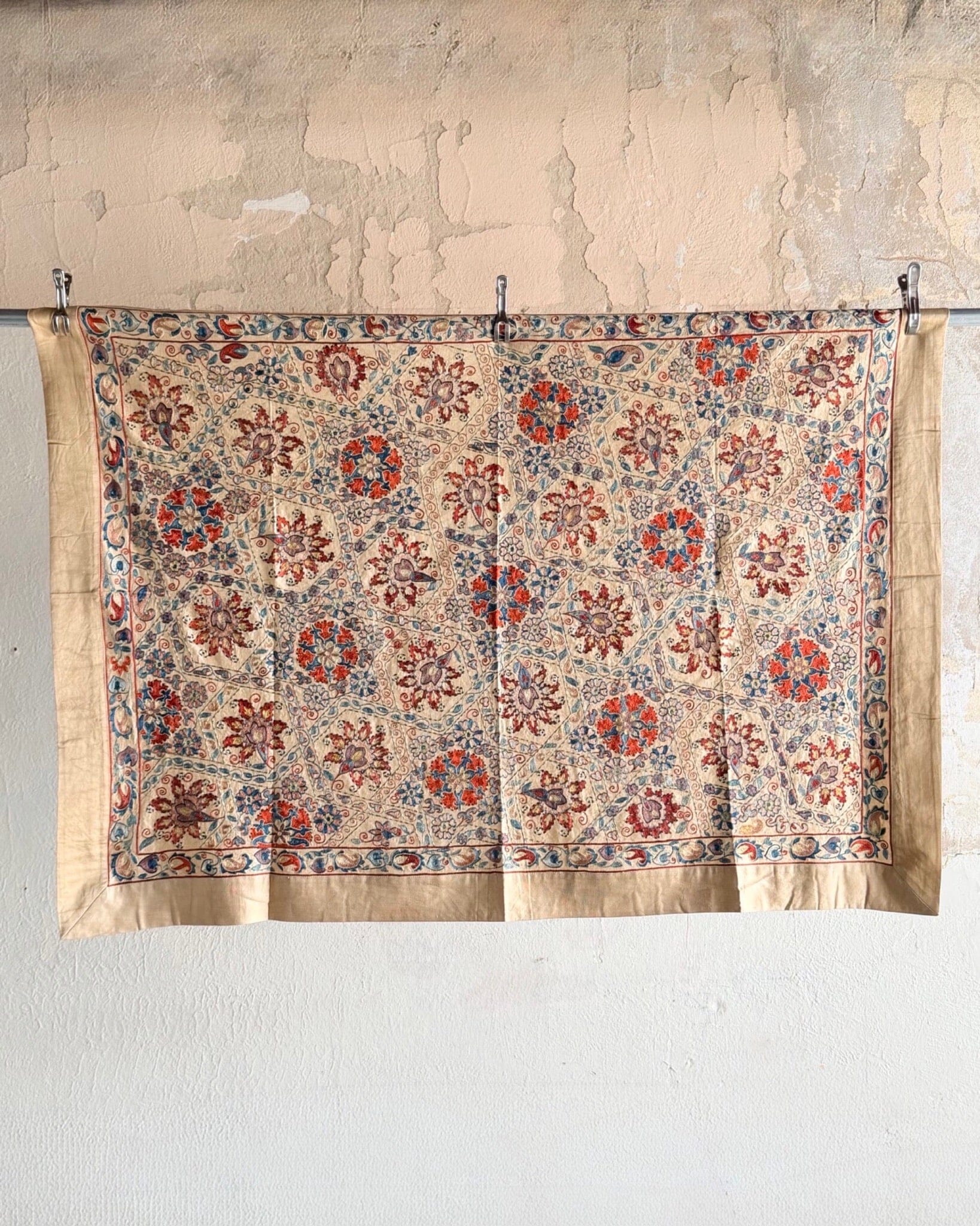 Hand Stitched Suzani (CSSU69126 | 44 x 61.5") Suzani Aziz Suzani 