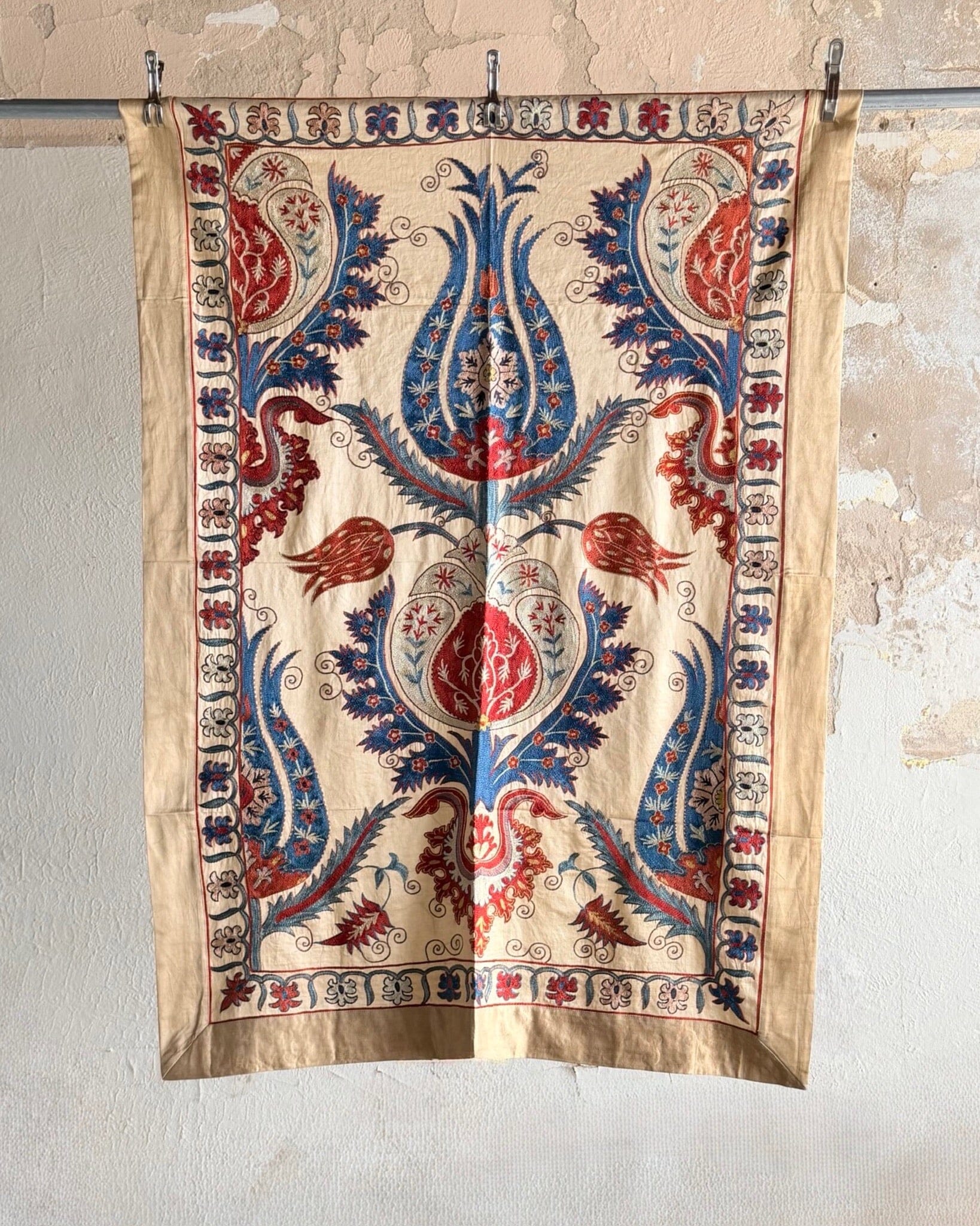Hand Stitched Suzani (CSSU69326 | 44 x 62") Suzani Aziz Suzani 