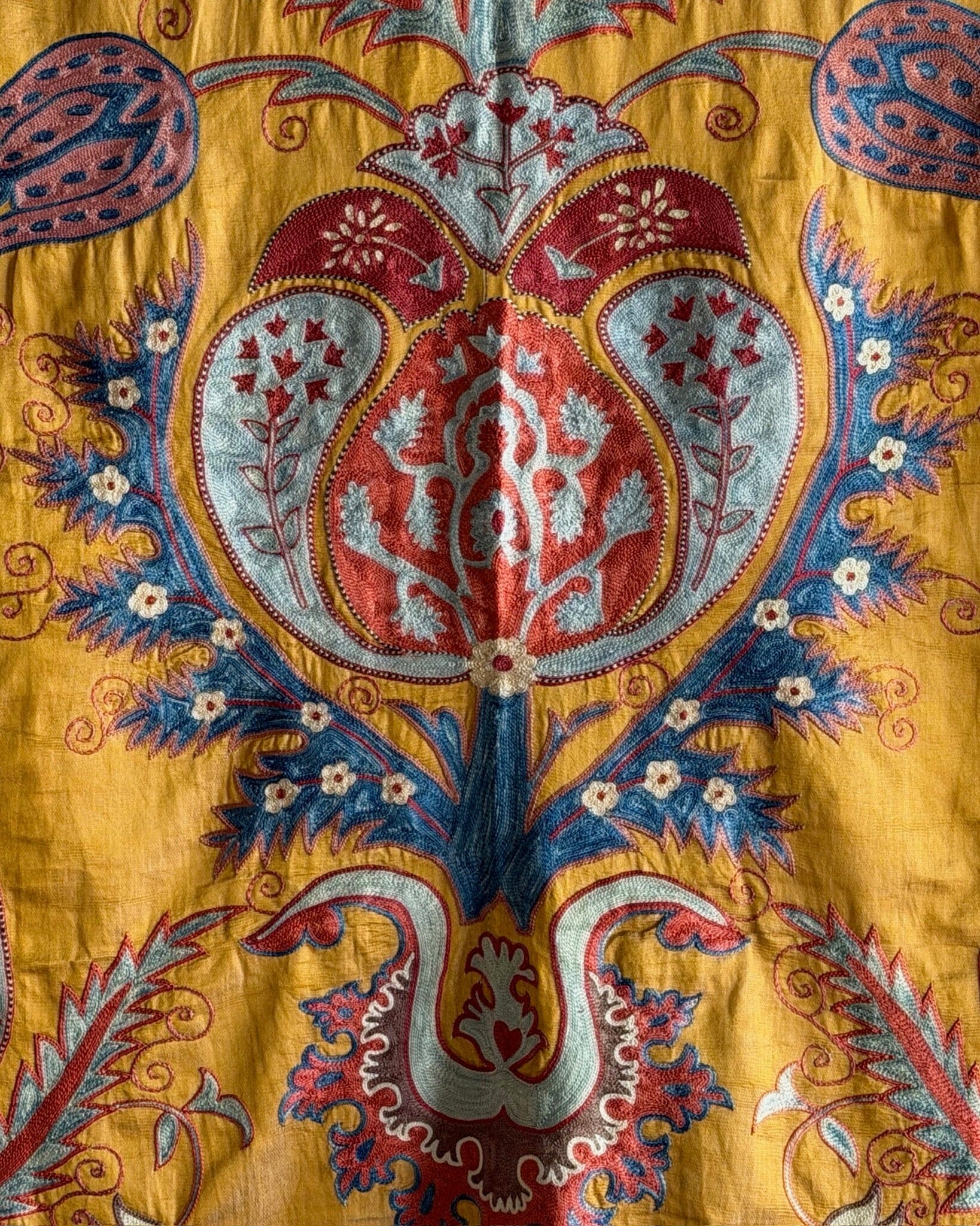 Hand Stitched Suzani (CSSU69726 | 42 x 61.5" ) Suzani Aziz Suzani 