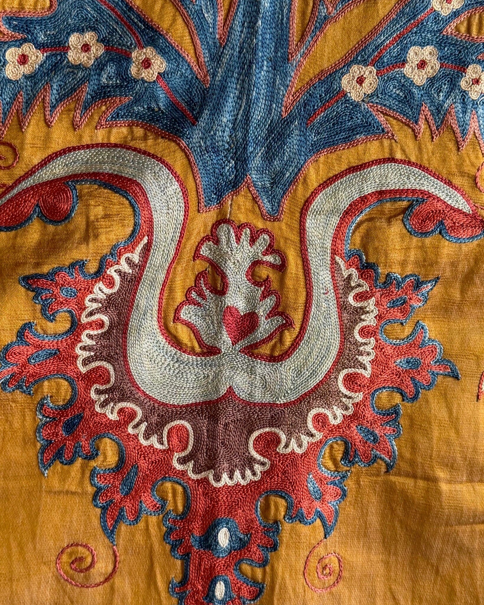 Hand Stitched Suzani (CSSU69726 | 42 x 61.5" ) Suzani Aziz Suzani 