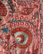 Hand Stitched Suzani from Uzbekistan (#1986 | 73 1/2 x 96") Antique Textile Bukhara to Cape Town 