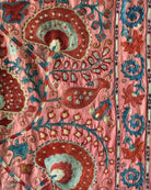 Hand Stitched Suzani from Uzbekistan (#1986 | 73 1/2 x 96") Antique Textile Bukhara to Cape Town 
