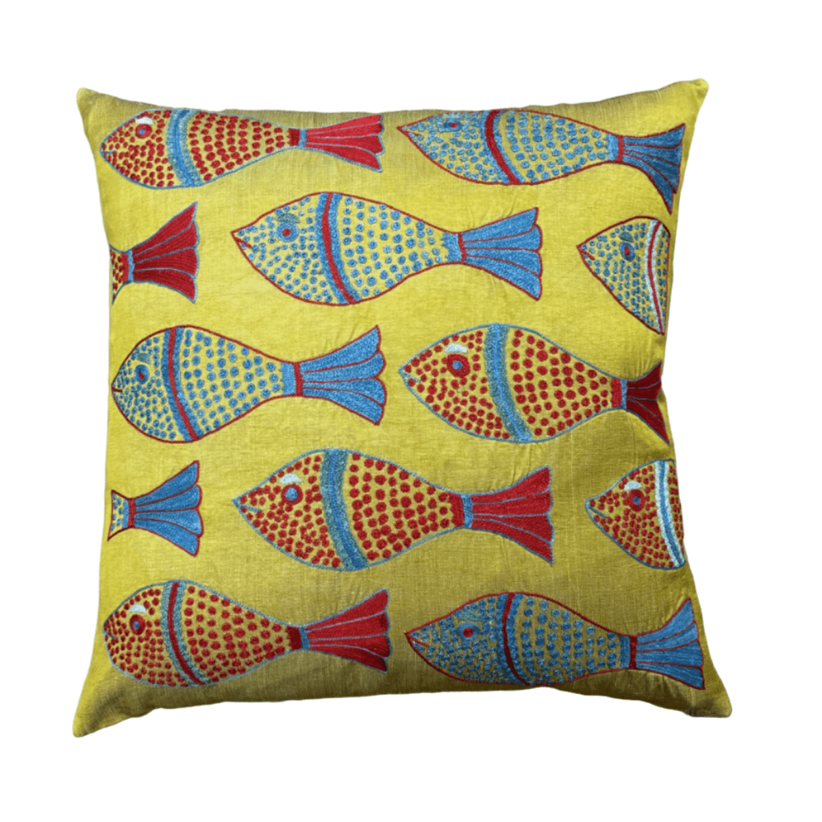 Hand Stitched Suzani Pillow (#SU500724 | 19 x 19") Pillow B. Viz Design 