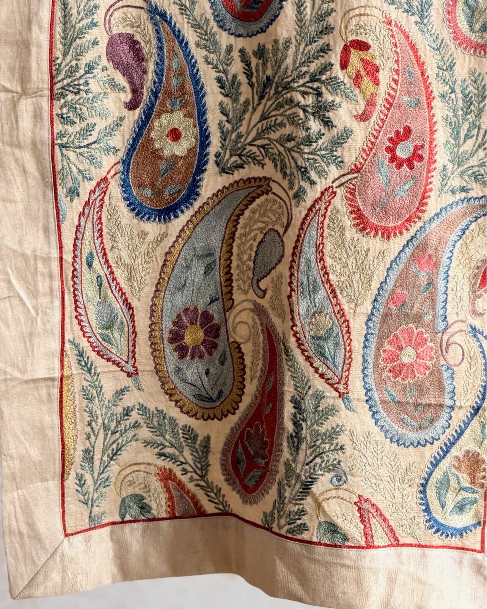 Hand Stitched Suzani Runner (CSSU64126 | ) Suzani Aziz Suzani 