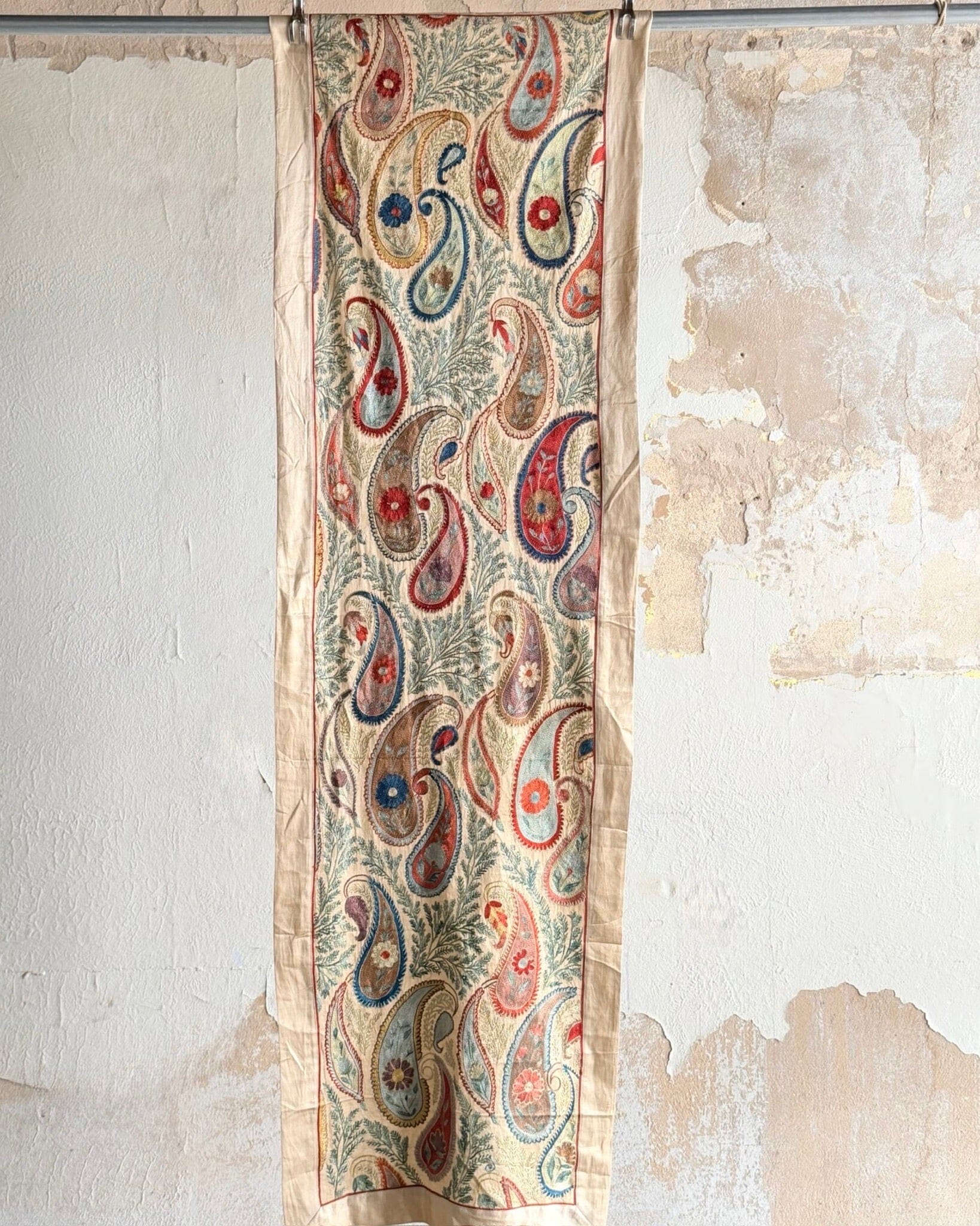 Hand Stitched Suzani Runner (CSSU64126 | ) Suzani Aziz Suzani 