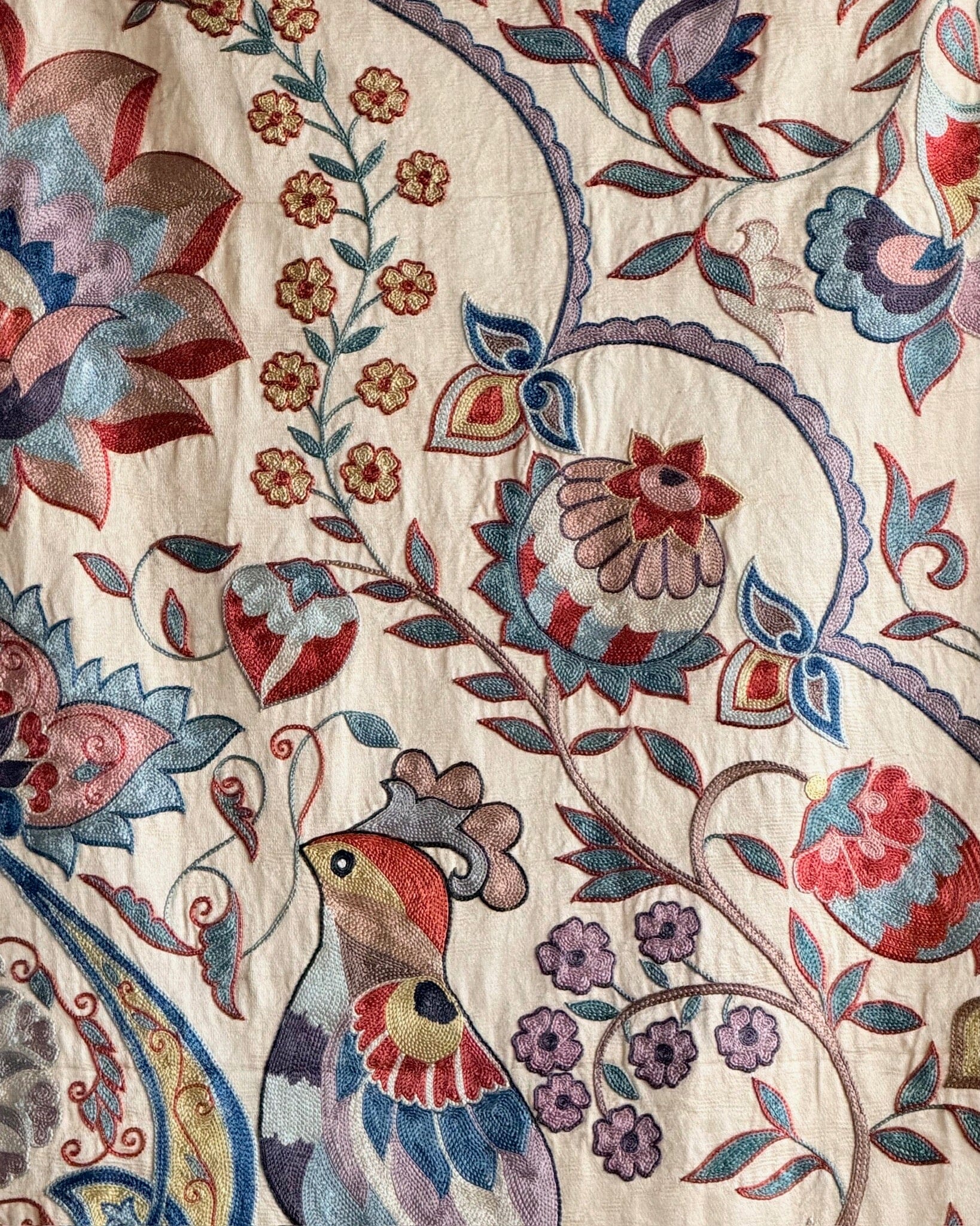 Hand Stitched Suzani Runner (CSSU65326 | 21 x 84" ) Suzani Aziz Suzani 
