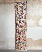 Hand Stitched Suzani Runner (CSSU65326 | 21 x 84" ) Suzani Aziz Suzani 