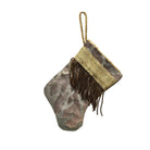 Handmade Mini Stocking from Antique and Vintage Textiles 2616 Ornament B. Viz Design B 