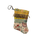 Handmade Mini Stocking from Antique and Vintage Textiles 2618 Ornament B. Viz Design A 