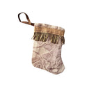 Handmade Mini Stocking from Antique and Vintage Textiles 2626 Ornament B. Viz Design D 