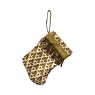 Handmade Mini Stocking from Antique and Vintage Textiles 2629 Ornament B. Viz Design A 