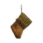 Handmade Mini Stocking from Antique and Vintage Textiles 2640 Ornament B. Viz Design B 