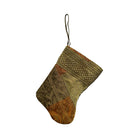 Handmade Mini Stocking from Antique and Vintage Textiles 2640 Ornament B. Viz Design L 