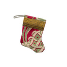 Handmade Mini Stocking from Antique and Vintage Textiles 2642 Ornament B. Viz Design C 