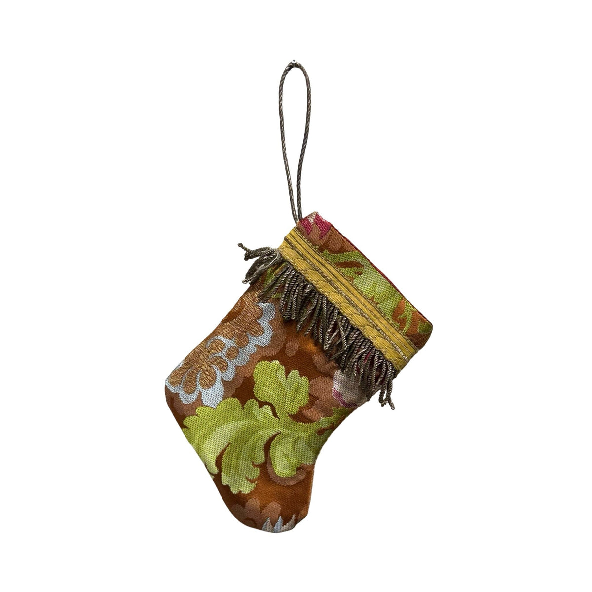Handmade Mini Stocking from Antique and Vintage Textiles 2643 Ornament B. Viz Design N 