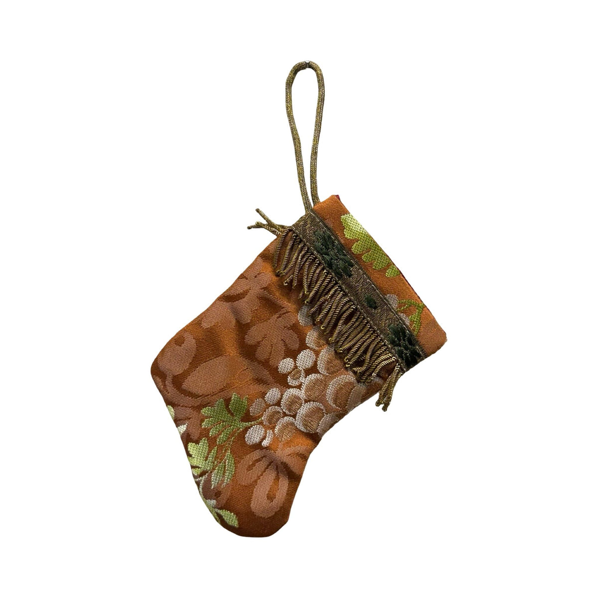Handmade Mini Stocking from Antique and Vintage Textiles 2643 Ornament B. Viz Design P 