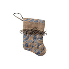 Handmade Mini Stocking from Antique and Vintage Textiles 2644 Ornament B. Viz Design A 