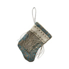 Handmade Mini Stocking from Antique and Vintage Textiles 2645 Ornament B. Viz Design D 