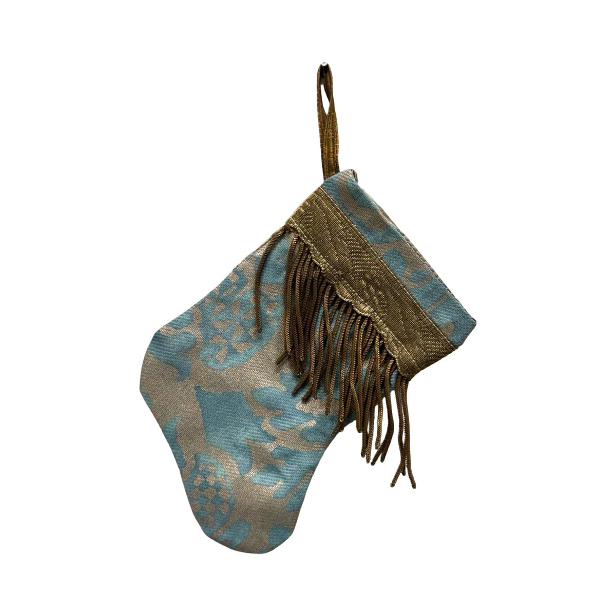 Handmade Mini Stocking from Antique and Vintage Textiles 2645 Ornament B. Viz Design E 
