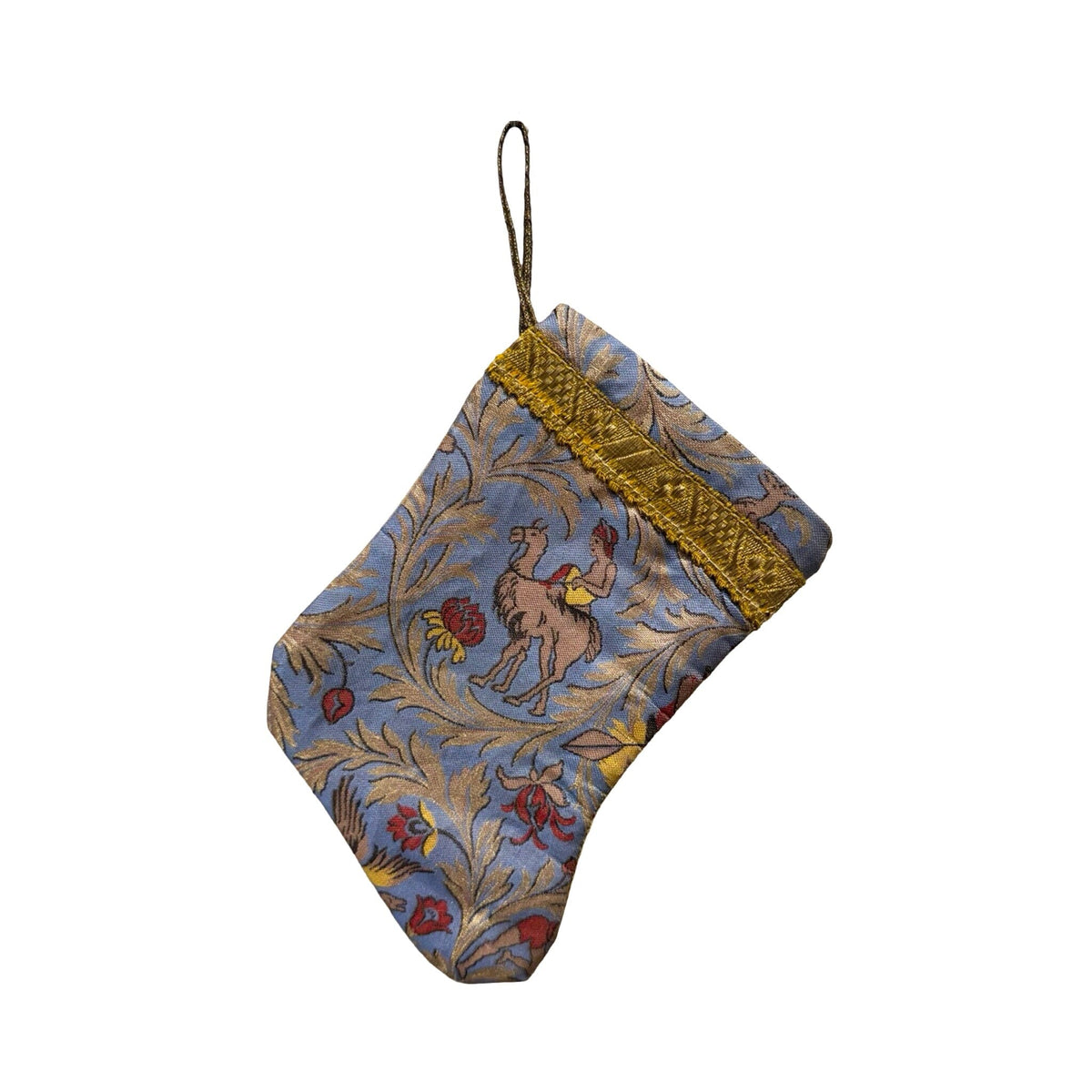 Handmade Mini Stocking from Antique and Vintage Textiles 2646 Ornament B. Viz Design J 