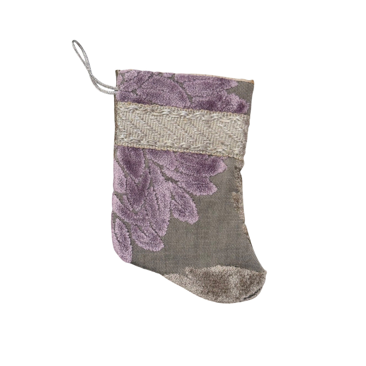 Handmade Mini Stocking from Antique and Vintage Textiles 2650 Ornament B. Viz Design C 