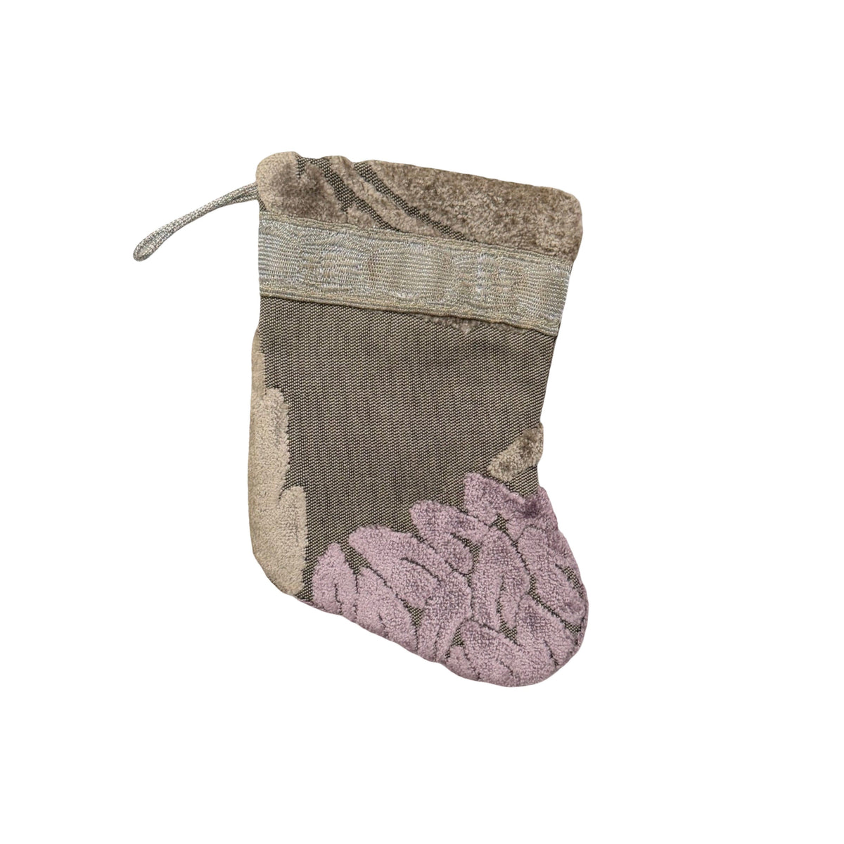 Handmade Mini Stocking from Antique and Vintage Textiles 2650 Ornament B. Viz Design F 