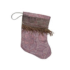 Handmade Mini Stocking from Antique and Vintage Textiles 2651 Ornament B. Viz Design C 