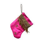 Handmade Mini Stocking from Antique and Vintage Textiles Ornament B. Viz Design A 