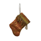 Handmade Mini Stocking from Antique and Vintage Textiles Ornament B. Viz Design A 
