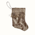 Handmade Mini Stocking from Antique and Vintage Textiles Ornament B. Viz Design A 