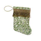 Handmade Mini Stocking from Antique and Vintage Textiles Ornament B. Viz Design A 