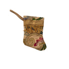 Handmade Mini Stocking from Antique and Vintage Textiles Ornament B. Viz Design A 