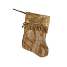 Handmade Mini Stocking from Antique and Vintage Textiles Ornament B. Viz Design A 