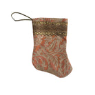 Handmade Mini Stocking from Antique and Vintage Textiles Ornament B. Viz Design B 