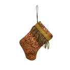 Handmade Mini Stocking from Antique and Vintage Textiles Ornament B. Viz Design B 